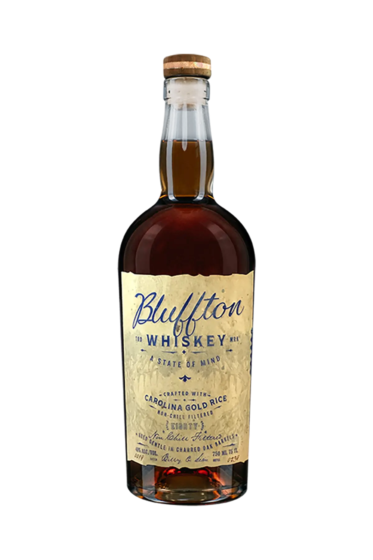 Bottle of Bluffton Whiskey